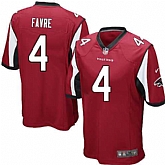 Nike Men & Women & Youth Falcons #4 Favre Red Team Color Game Jersey,baseball caps,new era cap wholesale,wholesale hats